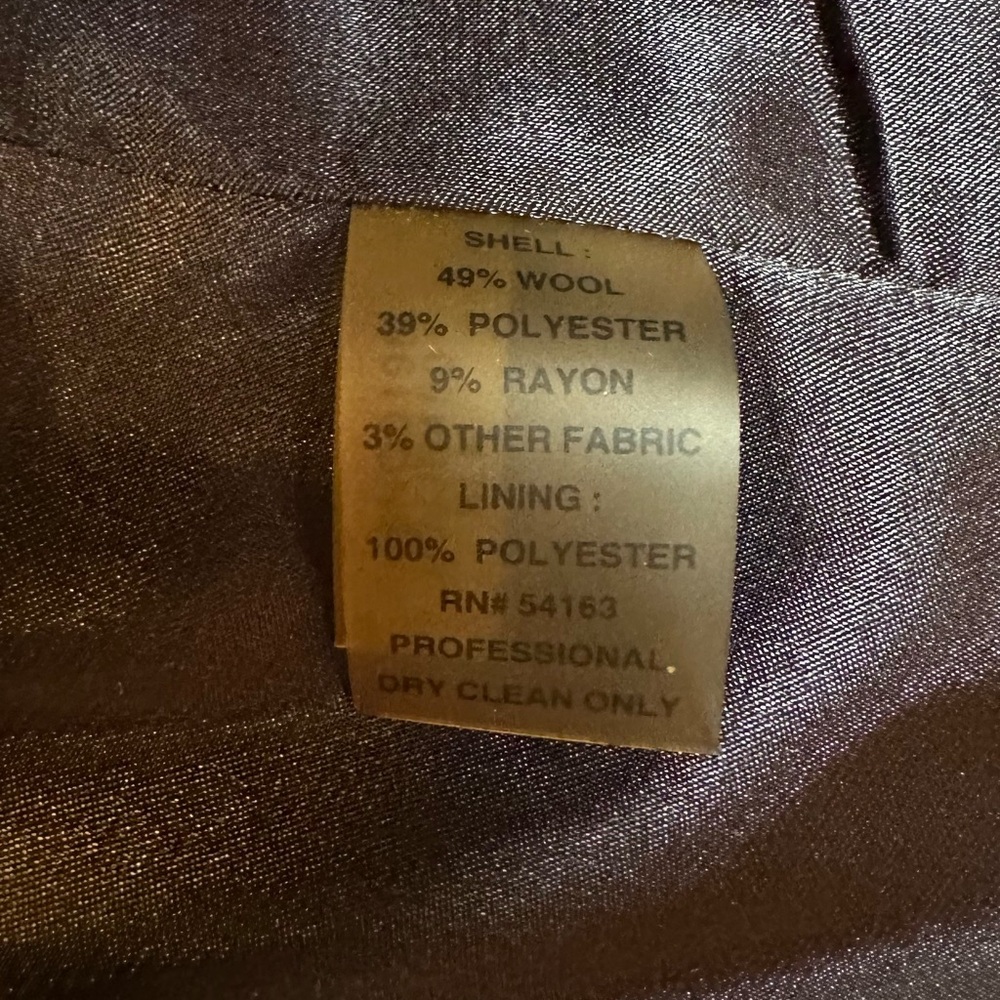 Calvin Klein black wool blend coat - size M - Picture 6 of 6
